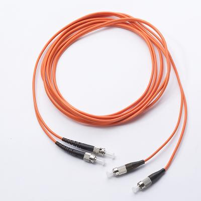 FC-ST multimode OM2 fiber optic patch cord