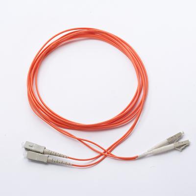 LC-SC dual-core multimode OM2 fiber optic patch cord