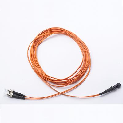 MTRJ-ST dual-core multimode OM2 fiber optic patch cord