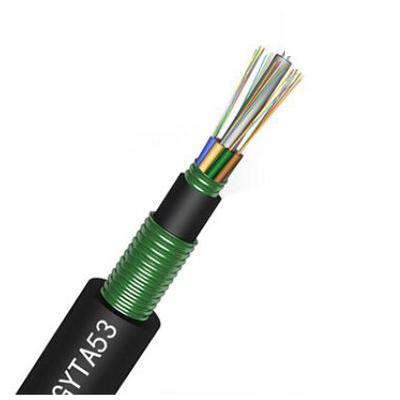 Outdoor multi-mode gigabit buried heavy armor fiber optic cable GYTA/S53-4A1b1.3 4-144 cores