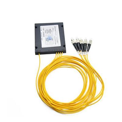 FC 1 to 4 Fiber Splitter, Single Mode Taper PLC Splitter, Pigtail Telecom