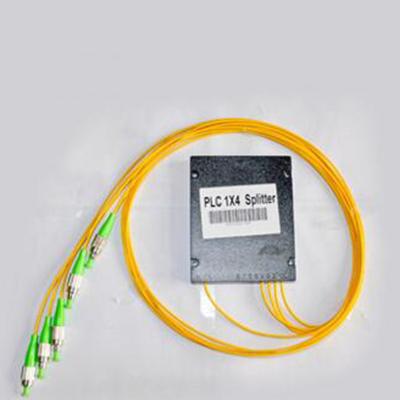 FC/APC 1 point 4 fiber splitter single-mode taper PLC splitter pigtail