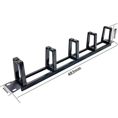 1U five-ring cable management frame